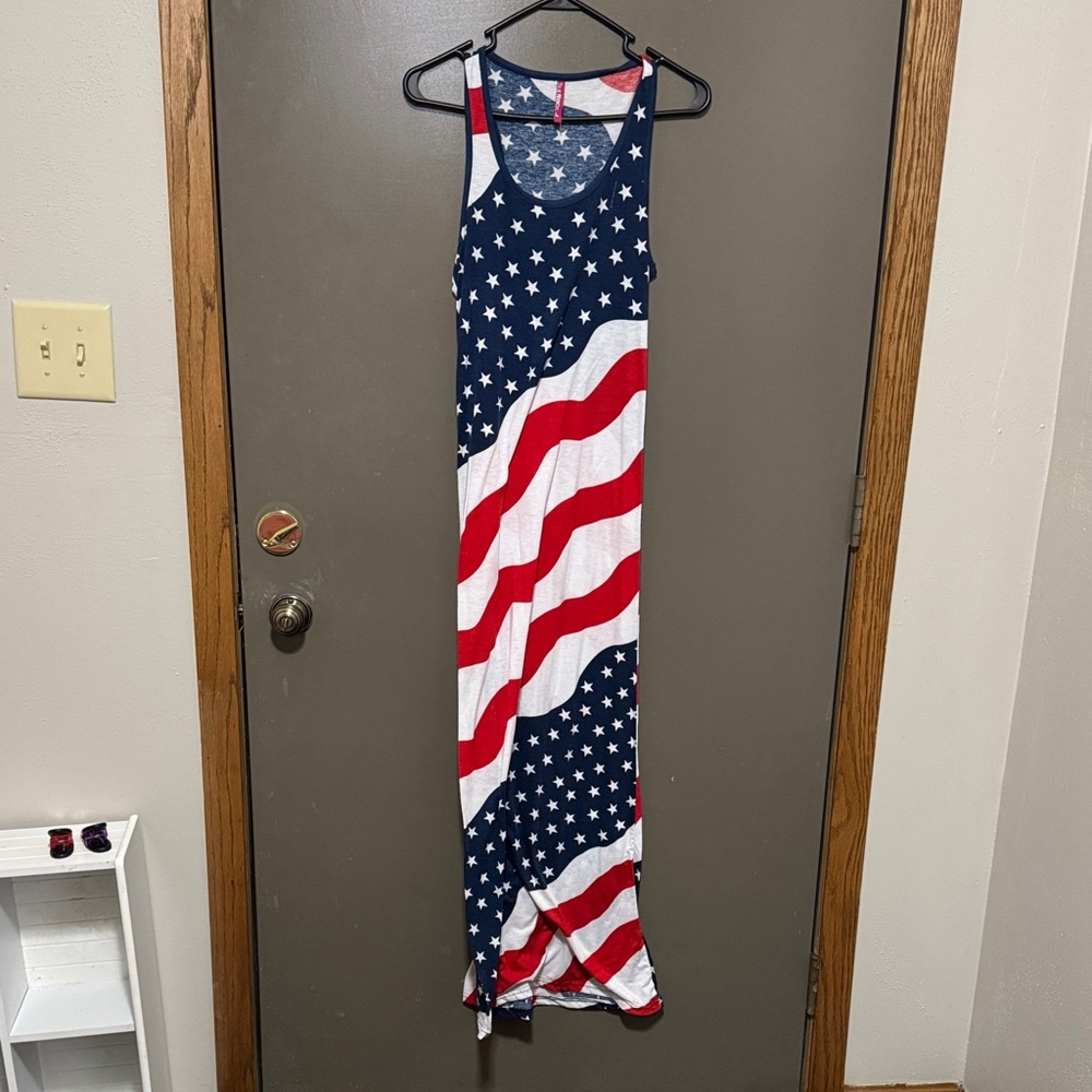 TRUE ROCK Patriotic Stars Maxi Dress